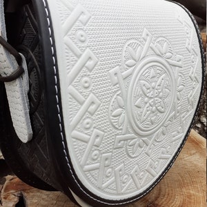 Leather white bag / Shoulder bag / Eco bag / Handmade bag