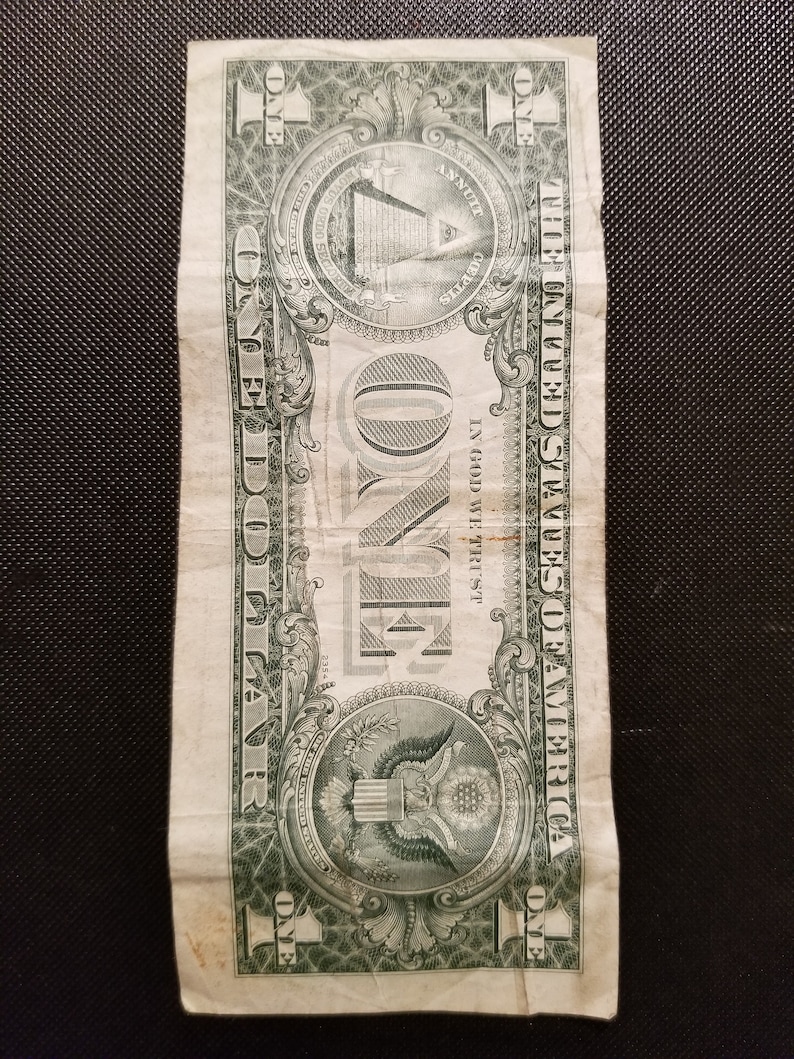 Missprinted and miss cut dollar bill | Etsy