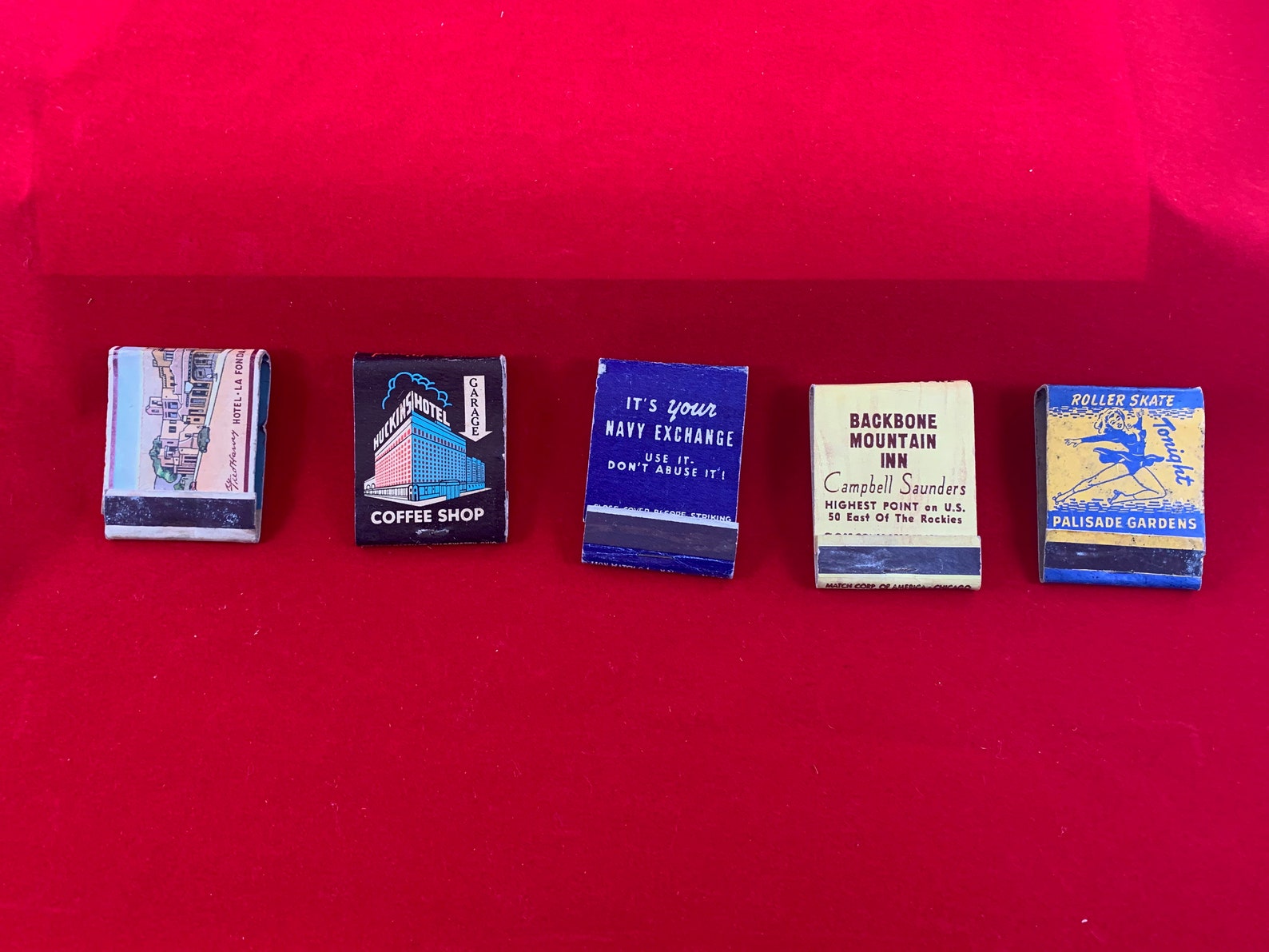 Five Vintage Match Books Etsy