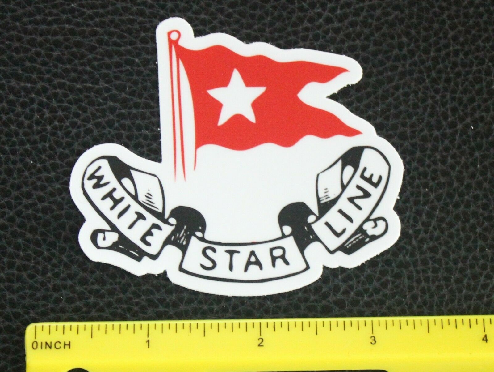 Glossy Titanic Sticker Vintage White Star Line Retro Logo Laptop