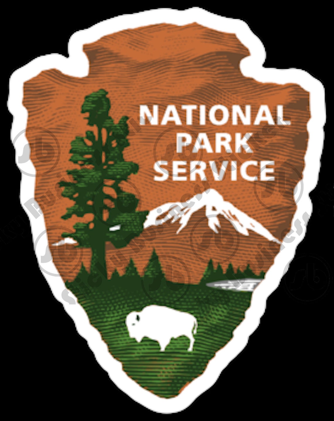 National Park Service NPS Arrowhead Vinyl Sticker Logo - Etsy