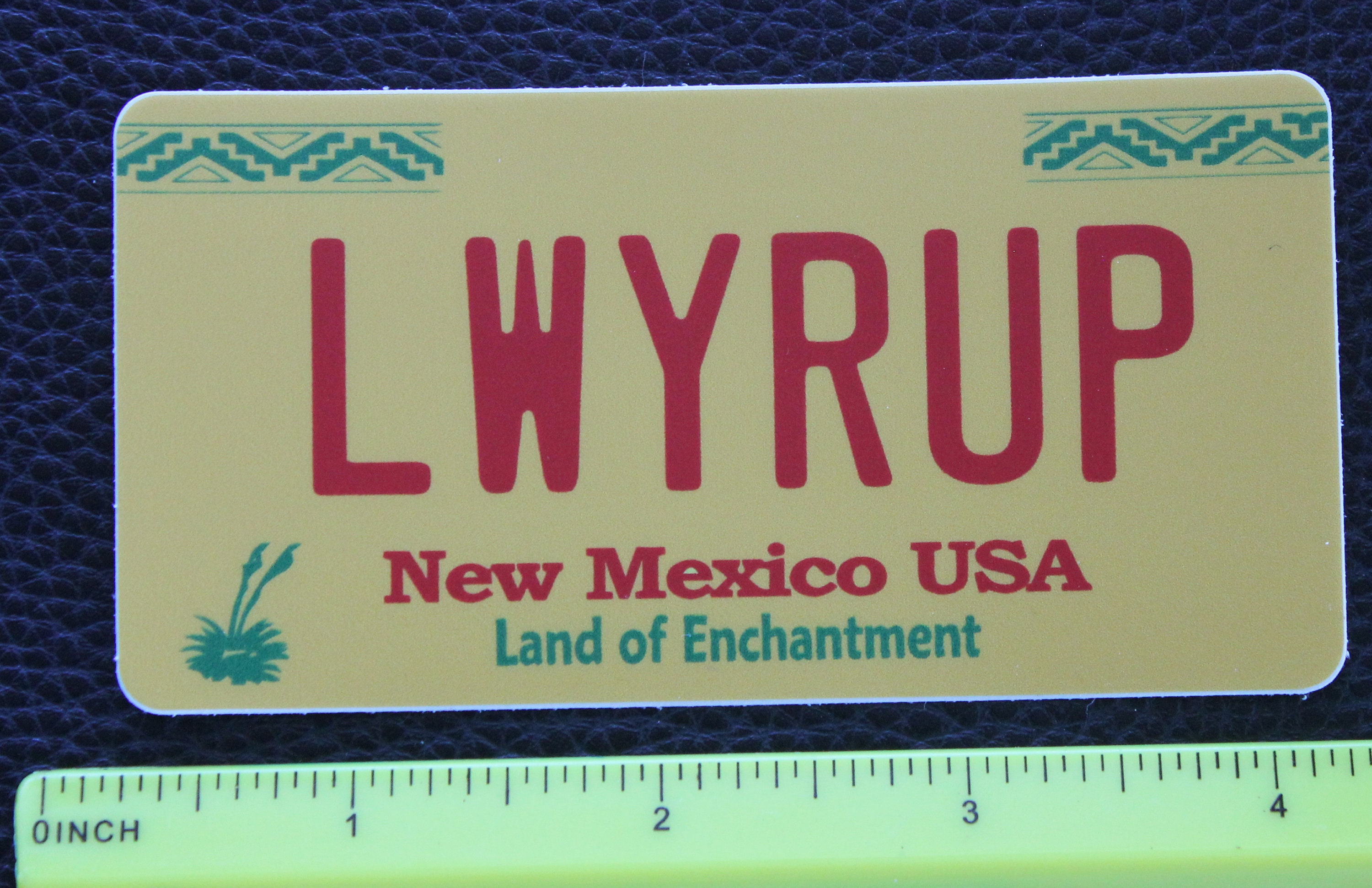 Mini Better Call Saul LWYRUP lawyer Up License Plate Sticker 