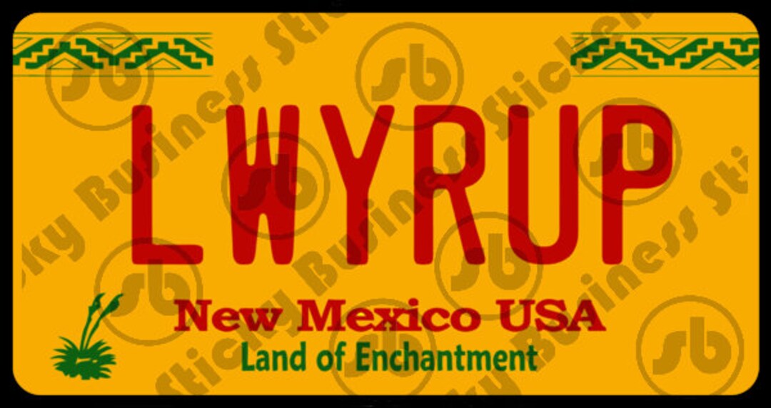 Mini Better Call Saul LWYRUP lawyer Up License Plate Sticker 