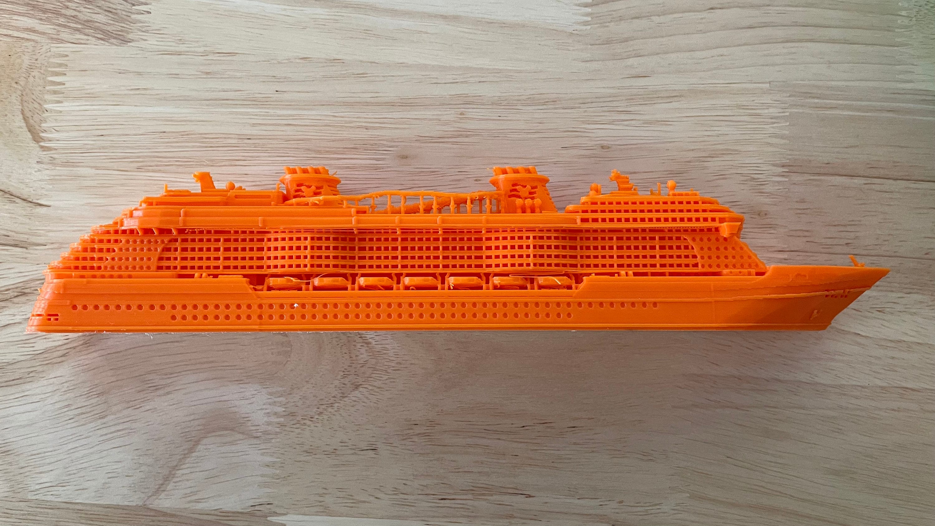 Disney Wish Treasure Destiny Class Cruise Ship 10 Inch 3D Printed