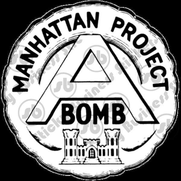 Manhattan Project Sticker WWII Nostalgic Secret Government Project 3 inch