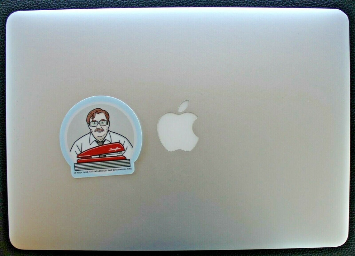 Office Space Sticker Milton Red Stapler Movie Quote with Blue Etsy