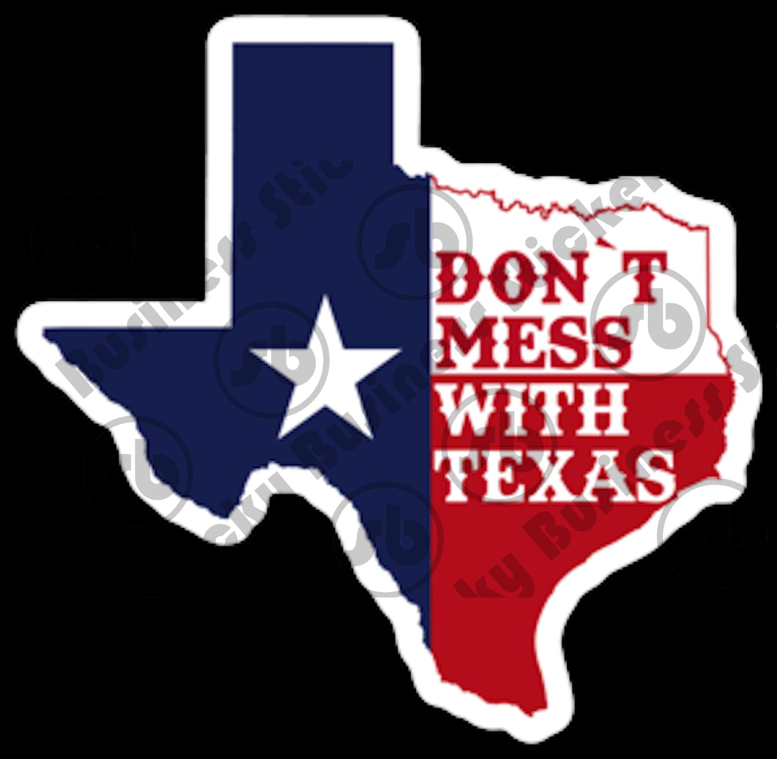 Texas Sticker Don't Mess With Texas 3 Inch Vinyl Sticker Etsy Ireland