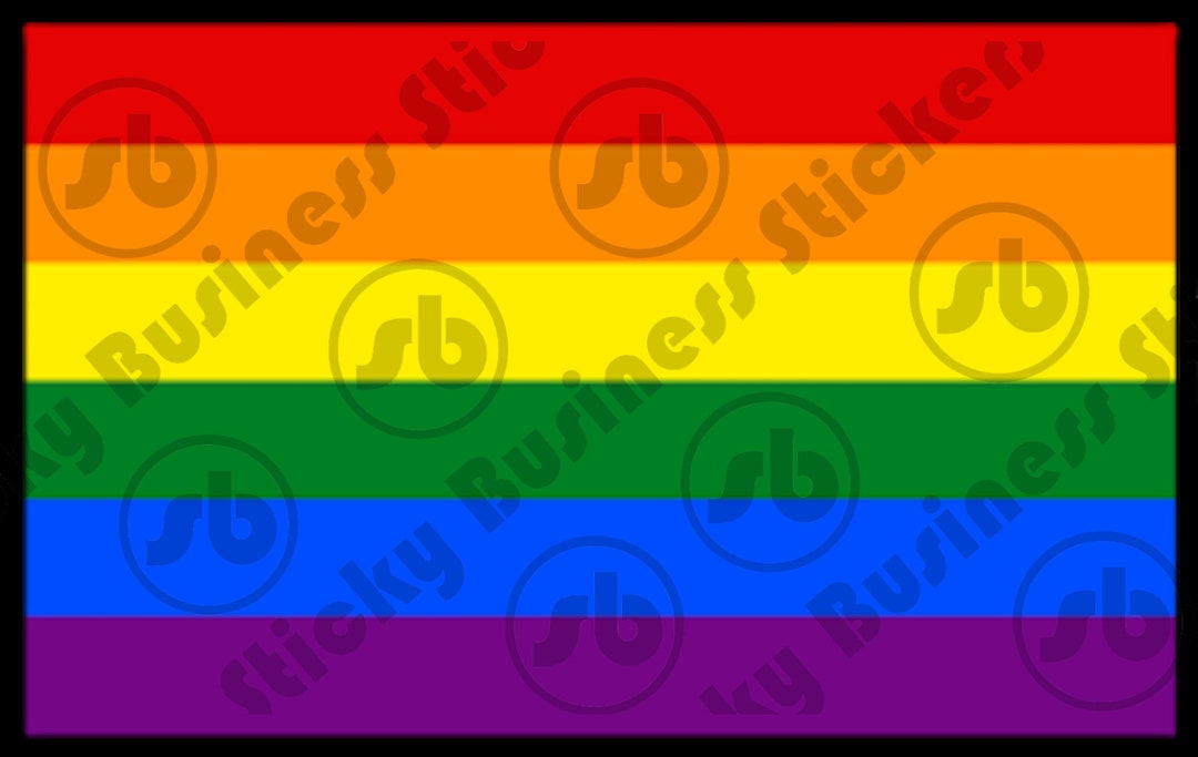 Pride Sticker LGBTQ Sticker Rainbow Flag 3 Inch Vinyl Decal Laptop ...