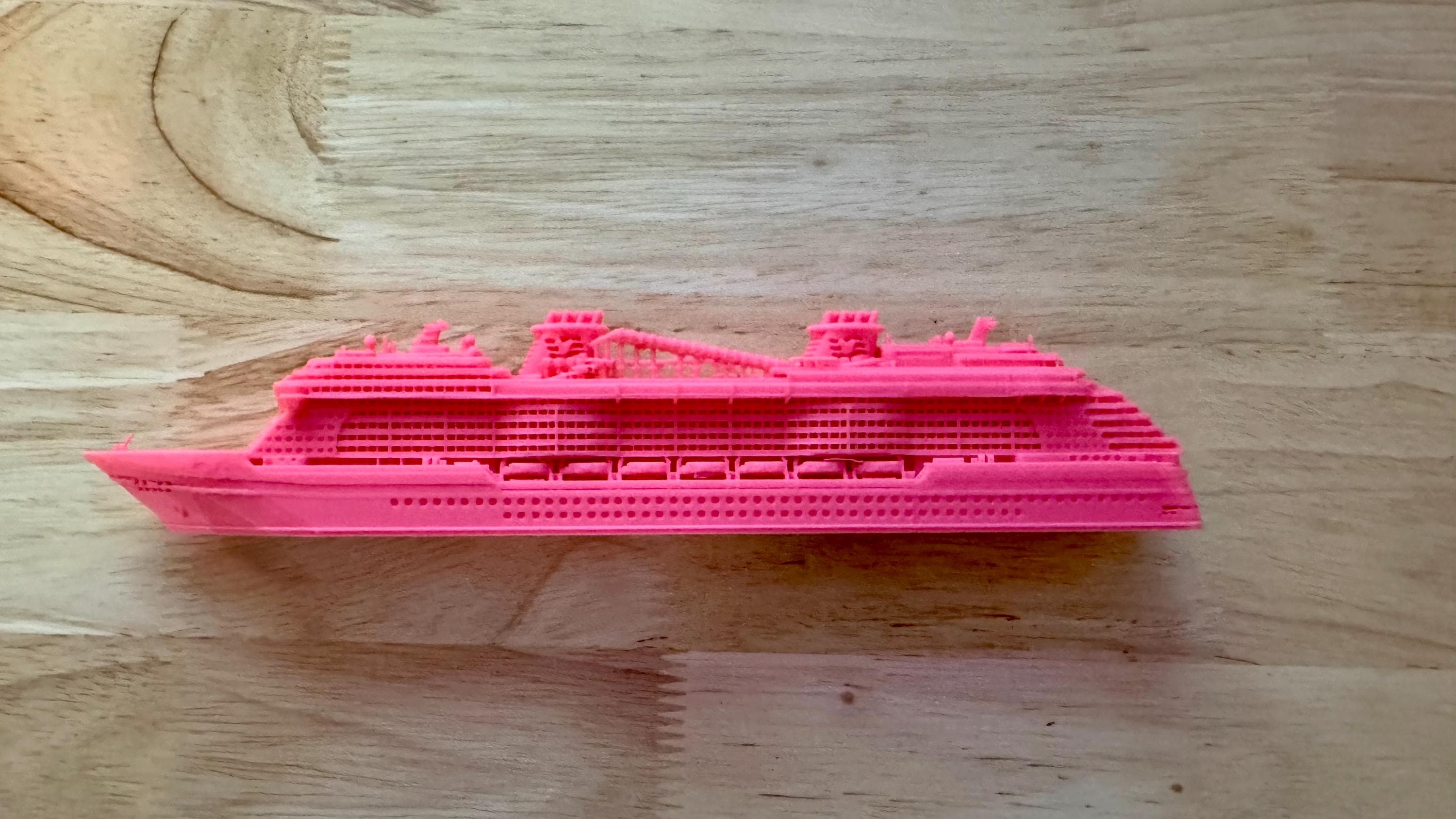 Disney Wish Treasure Destiny Class Cruise Ship 10 Inch 3D Printed
