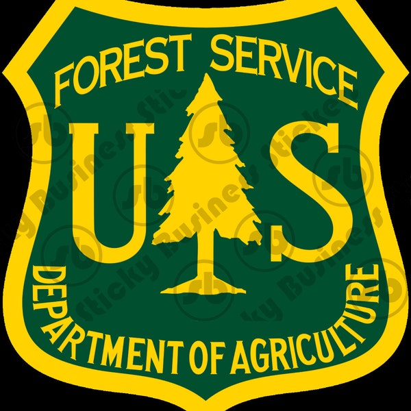 US Forest Service USDA Patch Sticker National Park Service 3 Green Inch Vinyl