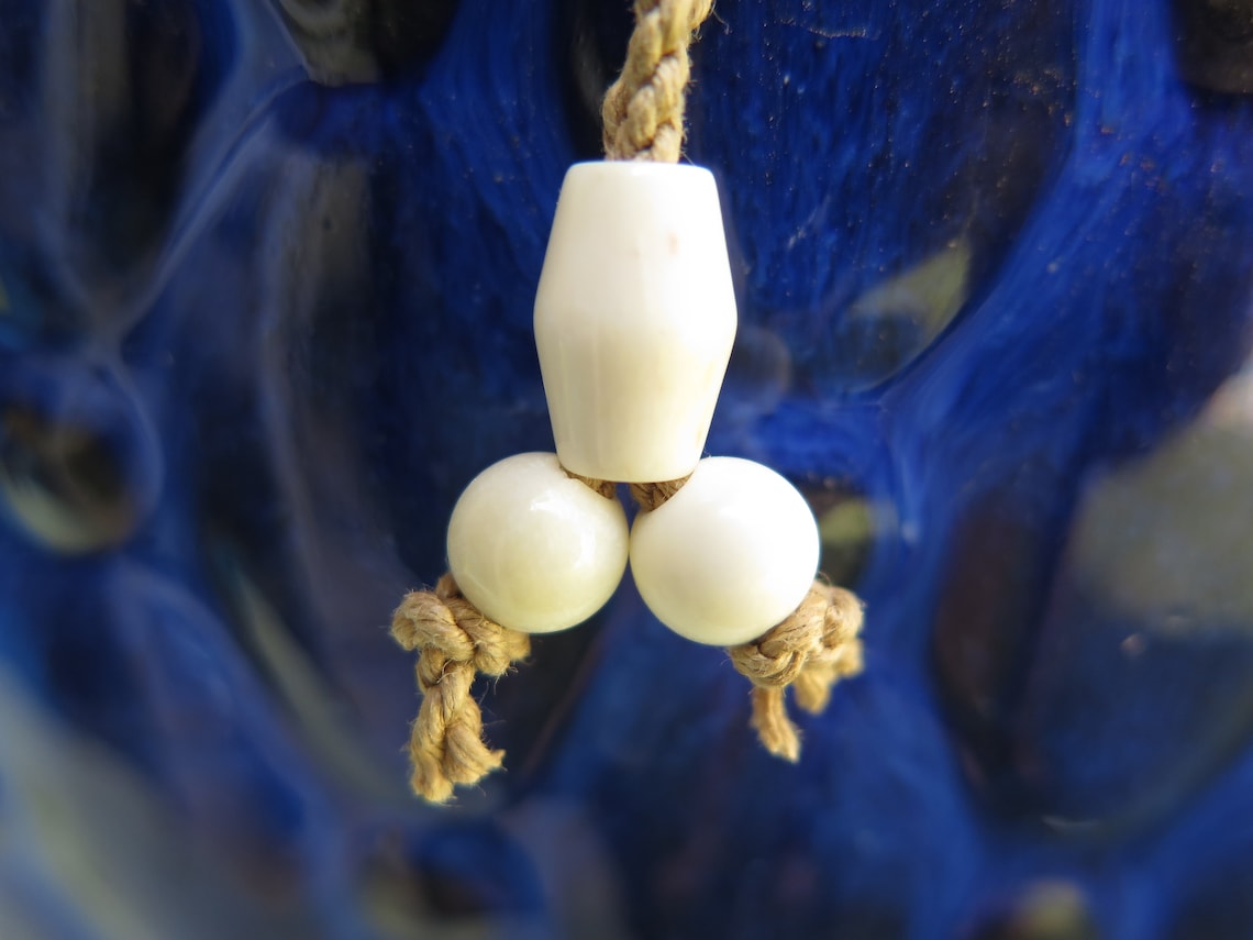 Hawaiian Jewelry Hand Carved Tattoo Fish Hook White Buffalo Bone, Bone Fish Hook