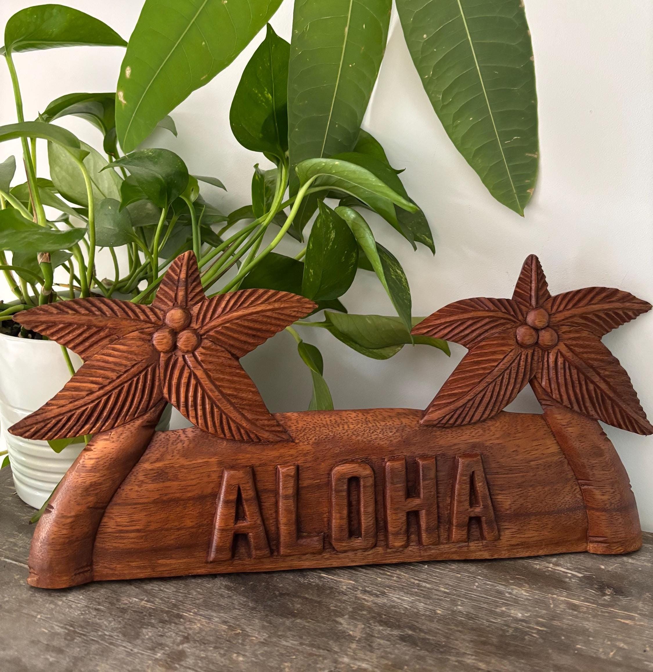 Hawaii wood statue - Etsy 日本