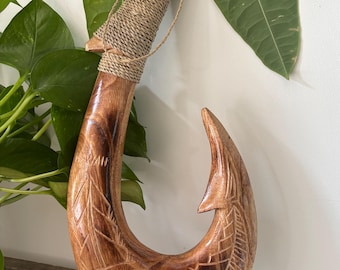 マウイ　釣り針　木製 木製マウイフックディズニーモアナREAL - Etsy 日本