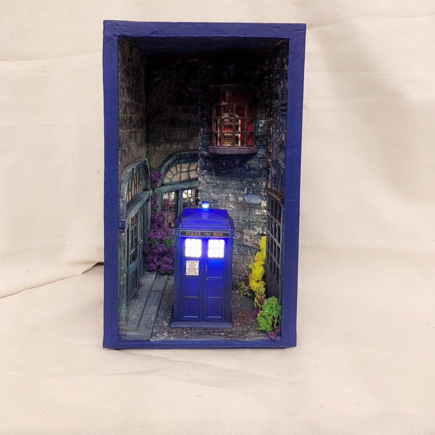 TARDIS Book Nook Dr Who Book Nook Booknook Etsy