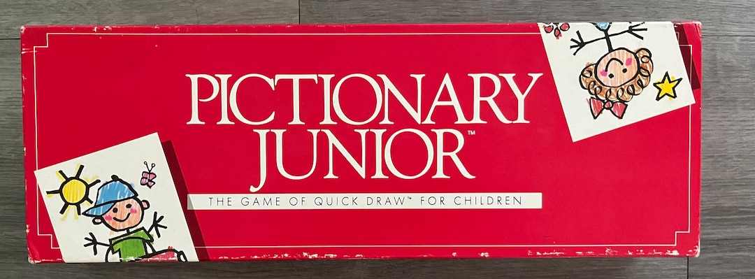 Vintage/ 1987/ Pictionary/ Junior/ the Game of Quick Draw for Children ...