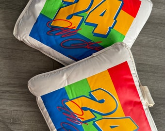 Vintage/ 1998/ Jeff Gordon/ 24/ NASCAR/ Pair/ Stadium/ Seat/ Cushion/ Pad/ Good Condition