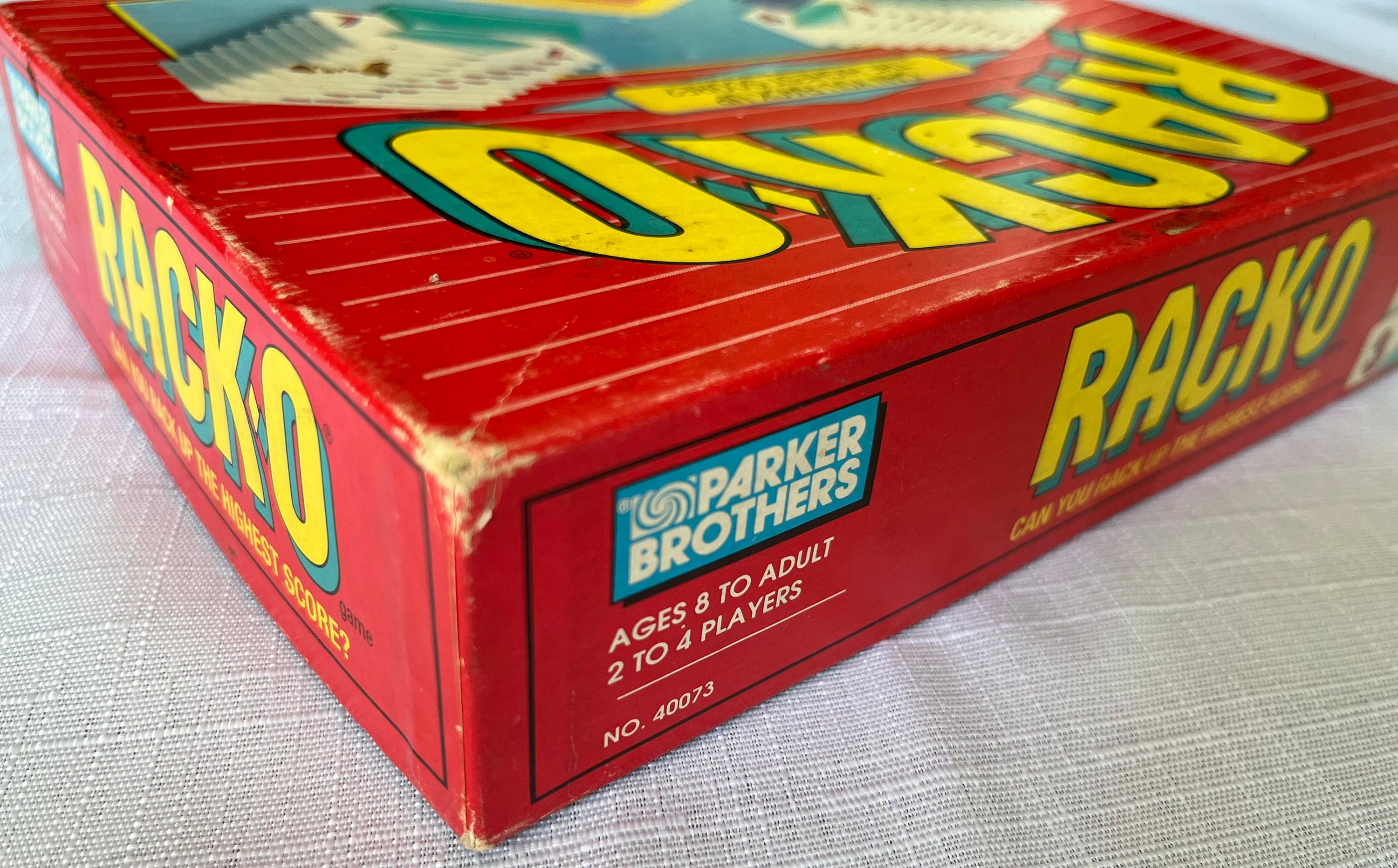 Parker Brothers RACK-O 2-4 Players Card Game No. 40073