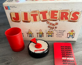 Vintage/ 1986/ JITTERS/ Wortspiel/ Milton Bradley/ Made in USA/ Komplett/ Guter Zustand
