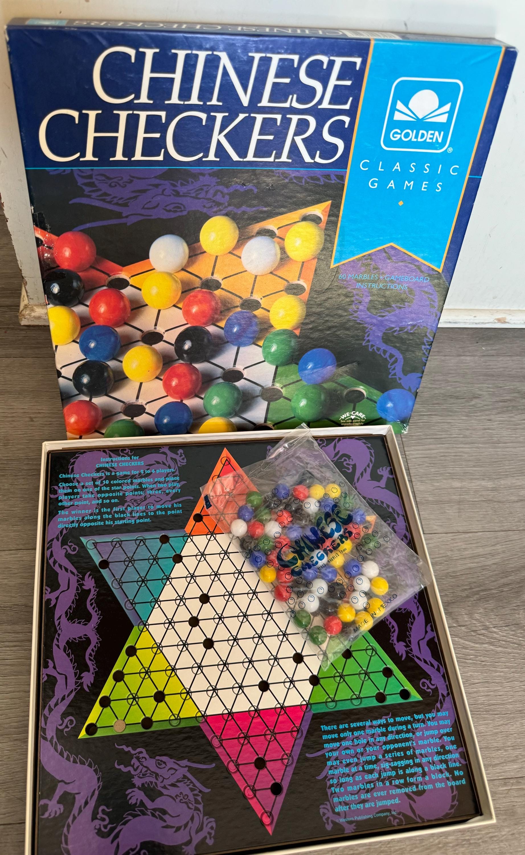 New Old Stock/ Vintage/ 1993/ Chinese Checkers/ Golden/ Classic