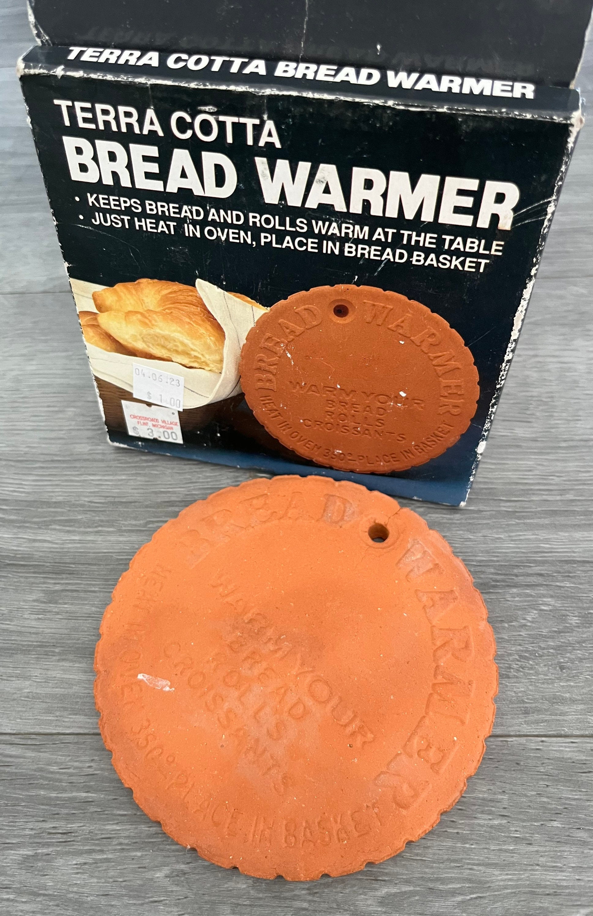 JBK Ceramic Bread Warmer Tile - Keep Your Bread and Buns Warm