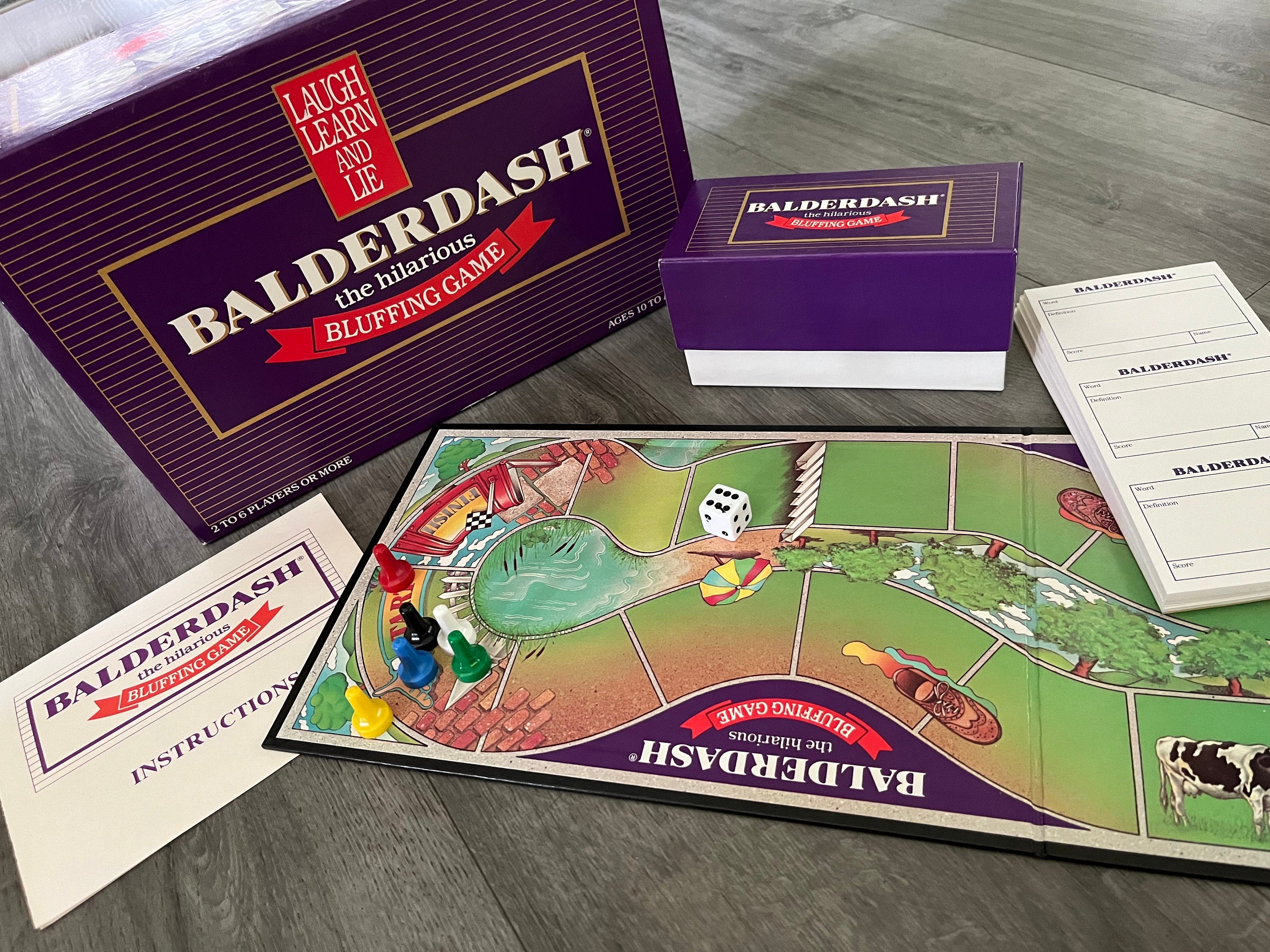 Balderdash the Bluffing Board Game 1995 read Description 