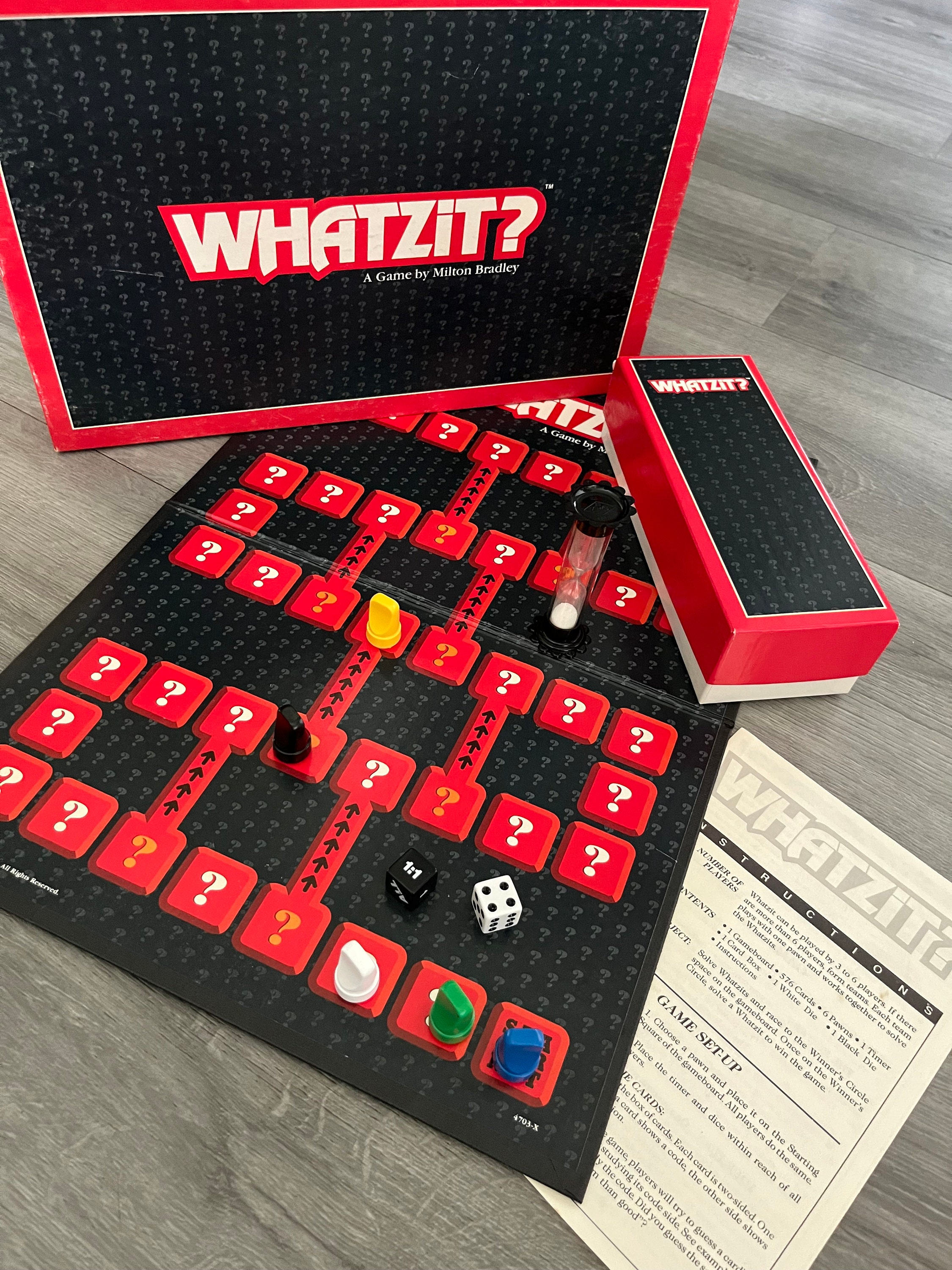 マッドチャート４本セット Vintage/ 1987/ WHATZIT?/ Fractured Phrases/ Game/ Milton Bradley