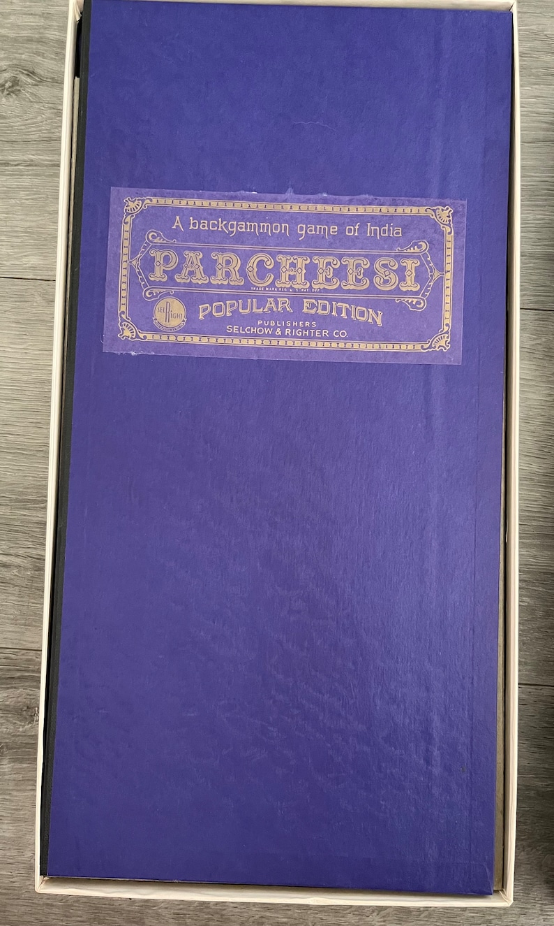 Backgammon Label Vintage/ 1959/ Parcheesi/ Complete/ Good - Very Good Condition ...