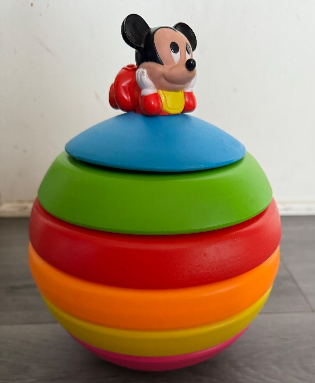 Vintage/ 1988/ Disney/ Mickey Mouse/ Stack A Ball/ Roly Poly/ Good - Etsy