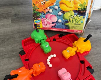 Vintage/ 2000/ Hungry Hungry Hippos/ Frantic Marble Crunching Game/ My First Games/ Fair to Good Condition