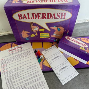 Vintage/ 1995/ Balderdash/ Hilarious/ Buffing/ Game/ no 44067/ Parker Brothers/ Complete/ Good Condition