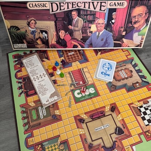 Vintage/ 1986/ Clue/ Classic Detective Game/ Parker Brothers/ Very Good Condition