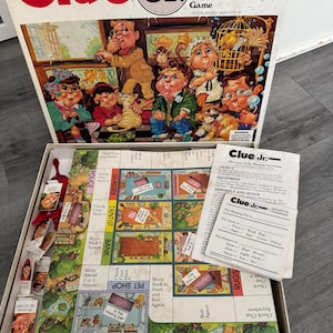 Vintage/ 1989/ Clue/ Jr/ Case of the Missing Pet/ Game/ Parker Brothers/ Complete/ Fair Condition