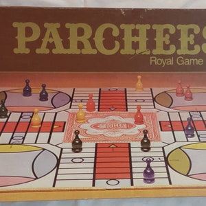 Vintage/ 1982/ Parcheesi/ Complete/ Good Condition/ Royal Game of India/ Selchow & Righter Games/ Made in U.S.A