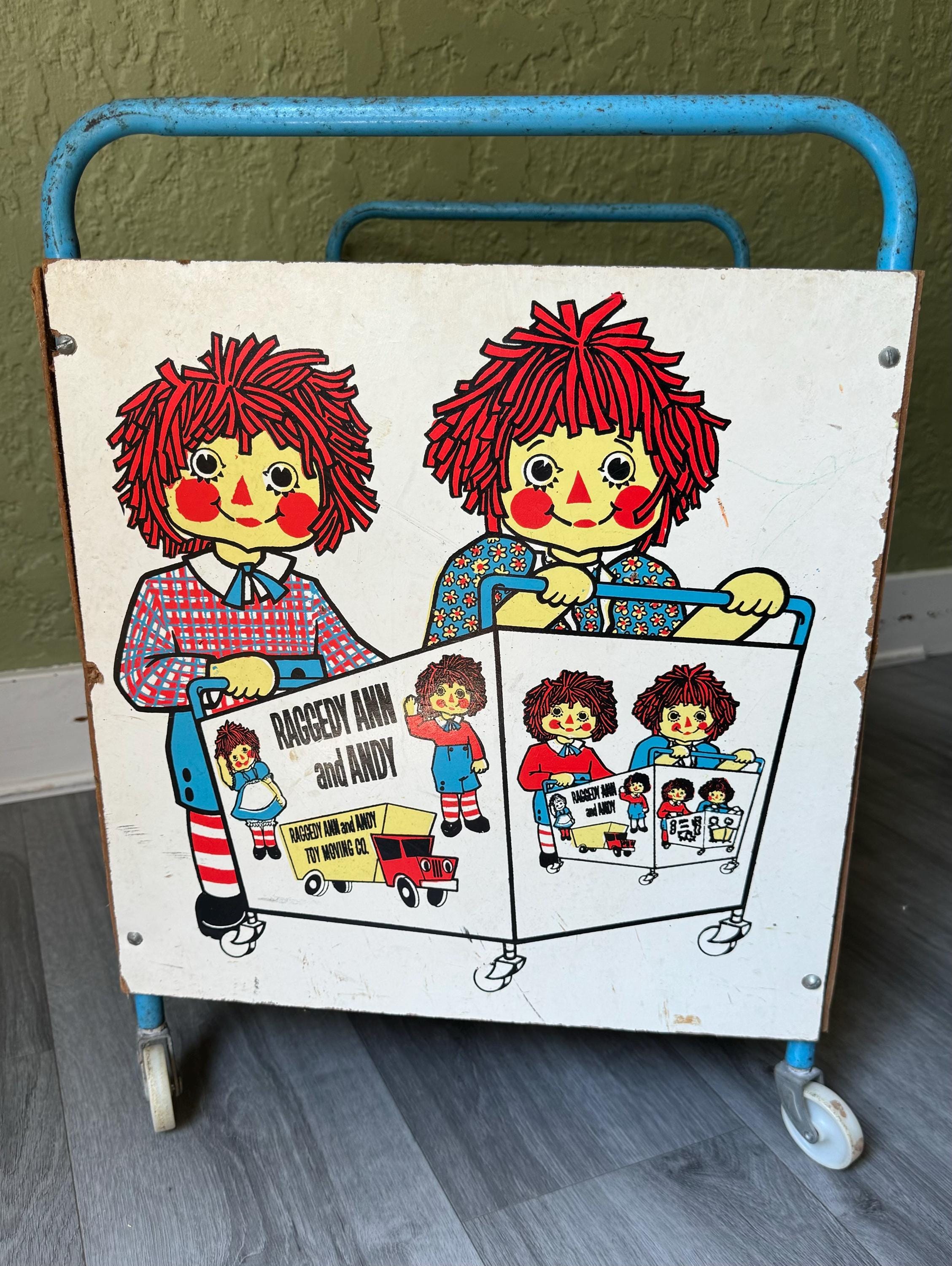 Vintage/ Raggedy Ann/ Raggedy Andy/ Toy Box/ Toy Moving Company