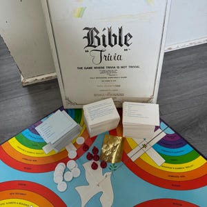 Vintage/ 1984/ Bible Trivia/ Where trivia is not Trivial/ Board Game/ Good Condition