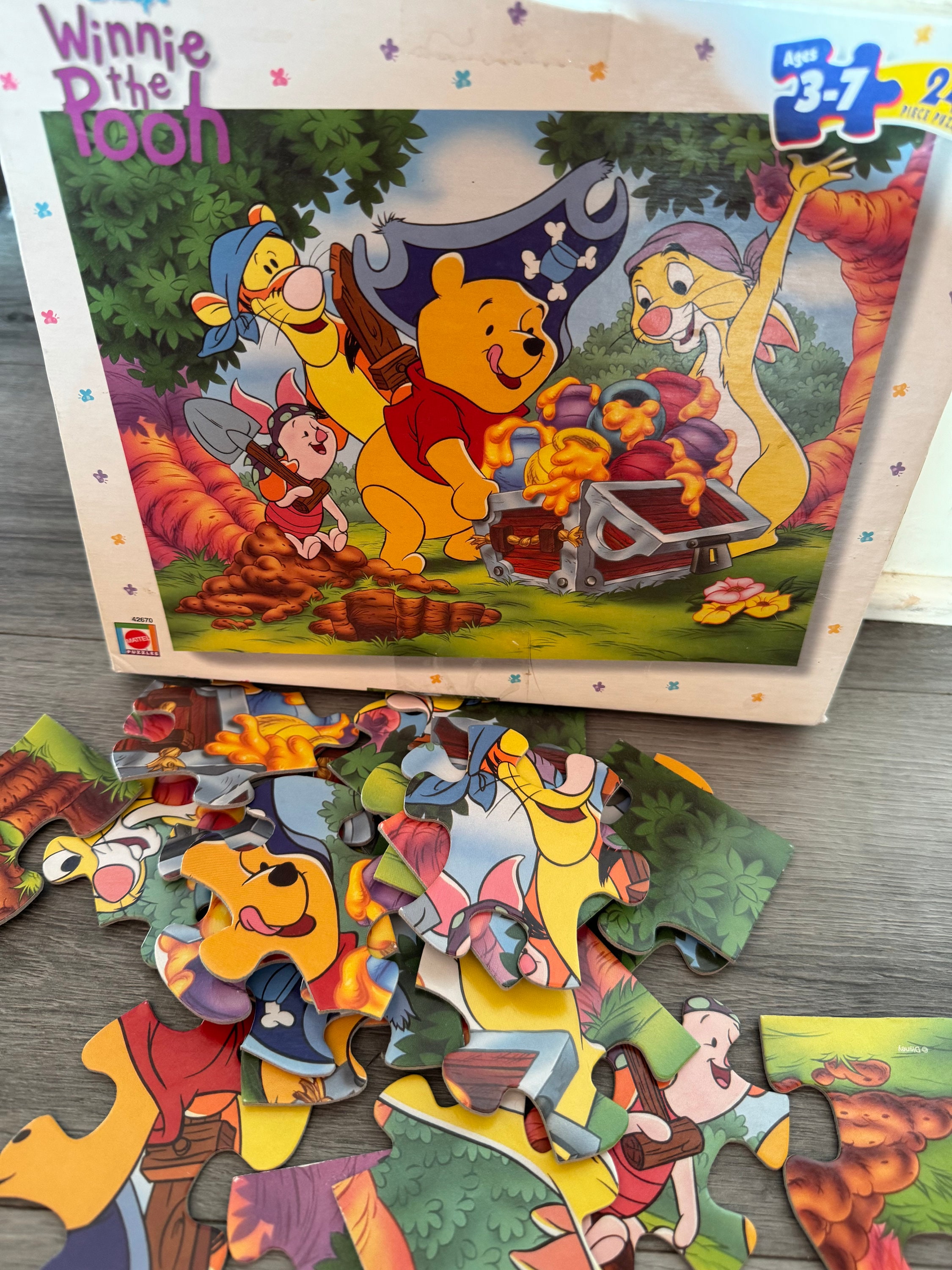 Vintage/ 2000/ Disney/ Winnie the Pooh/ 24 Piece/ Kids/ Jigsaw