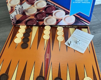 Vintage/ 1994/ Gamão/ Jogo Clássico/ Parker Brothers/ 44832/ Completo/ Muito bom estado