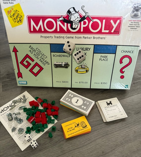 希少　モノポリー　米国版　ボードゲーム　木箱入り　パーカーブラザーズ Antique Parker Brothers Monopoly Board Game | eBay
