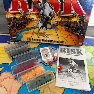 Vintage/ 1999/ RISK/ Global Domination/ Board Game/ Hasbro/ Complete/ Good Condition