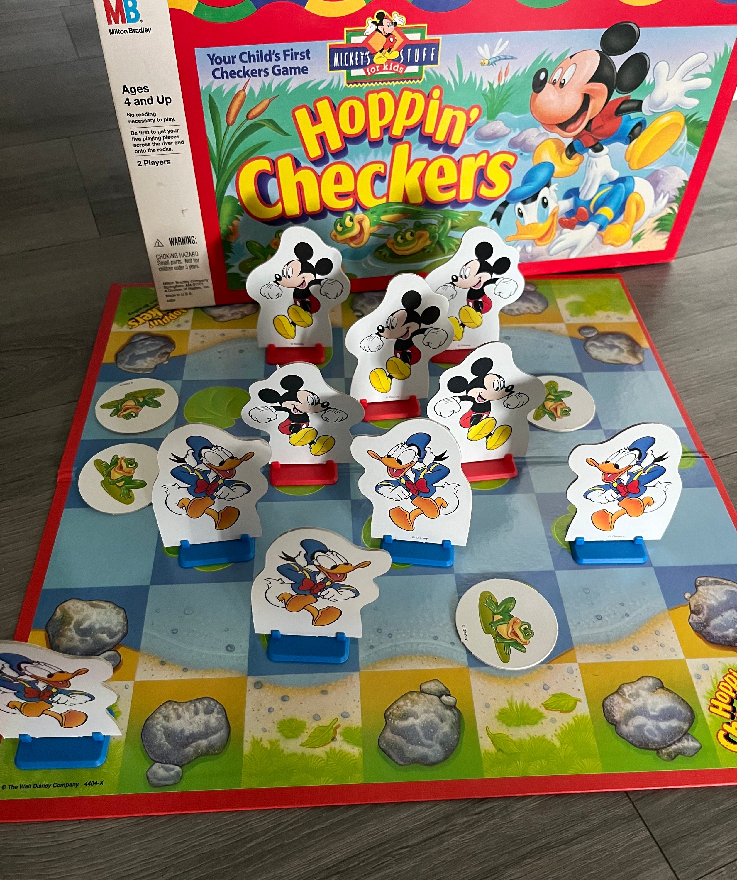 Vintage/ 1993/ Hoppin Checkers/ Mickeys Stuff for Kids/ Milton