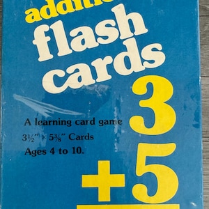 Vintage/ Ajout/ Cartes mnémotechniques/ Un jeu de cartes pour apprendre/ 50 cartes/ Bon état