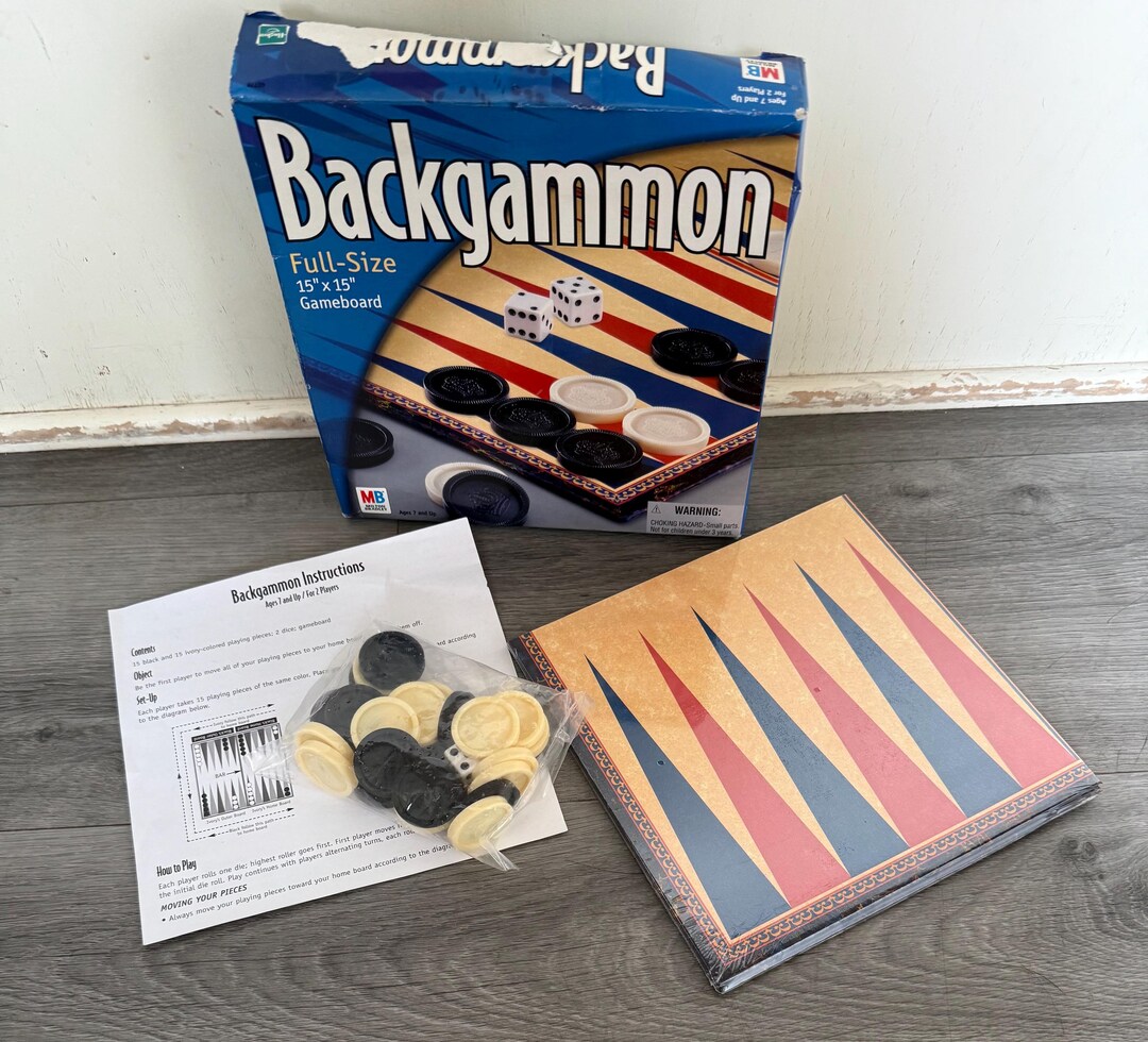 New Old Stock/ Vintage/ 2001/ Backgammon/ Milton Bradley/ Hasbro - Etsy