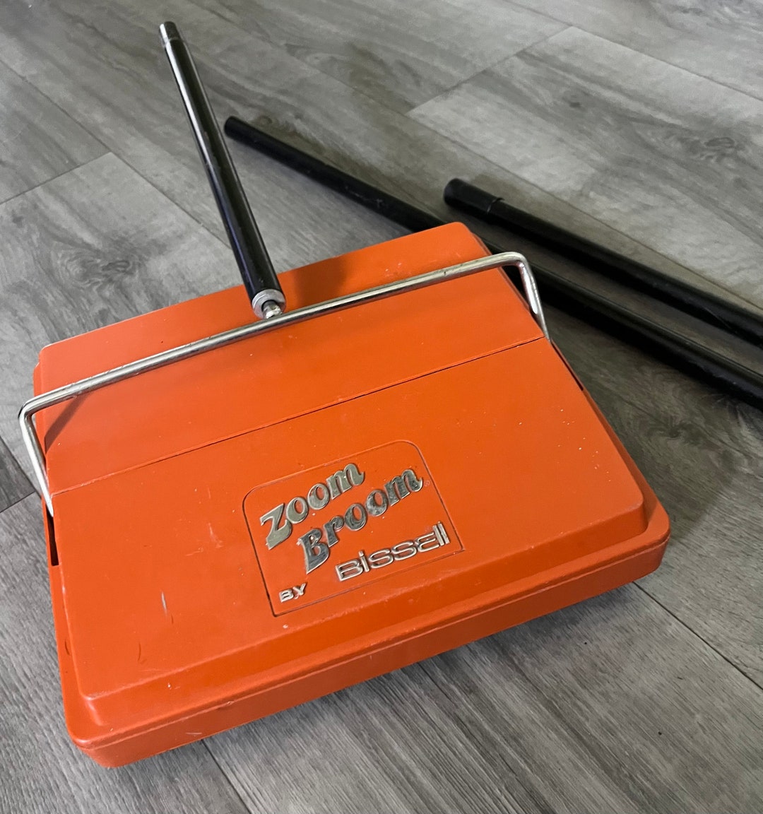 Rare/ Vintage/ Orange/ Zoom Broom/ Bissell/ Carpet Sweaper/ Used/ Good