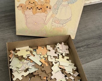 Vintage/ 1991/ Precious Moments/ Kinder/ Puzzle/ Golden/ Guter Zustand/ Unbekannt, ob vollständig