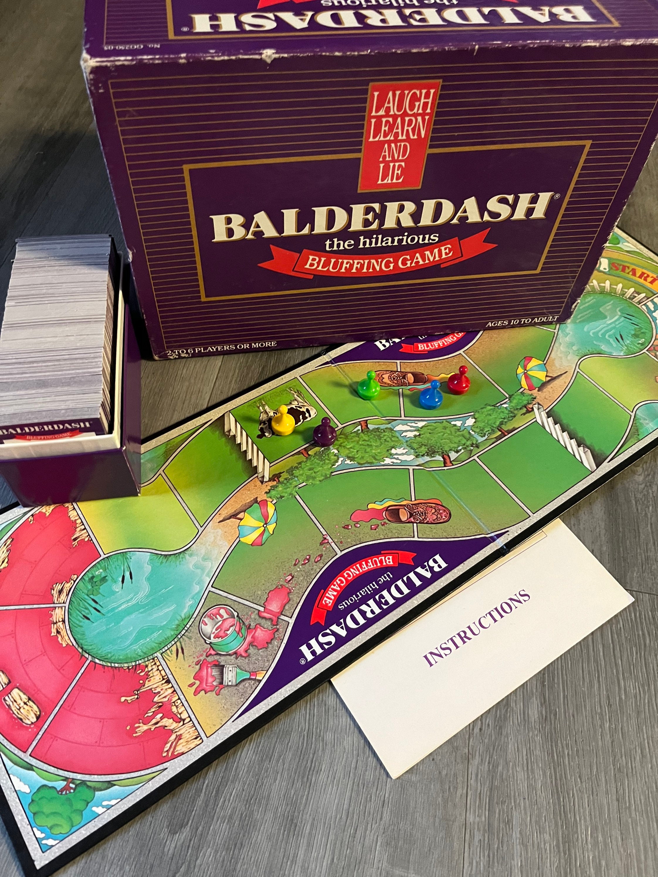 Balderdash the Bluffing Board Game 1995 read Description 