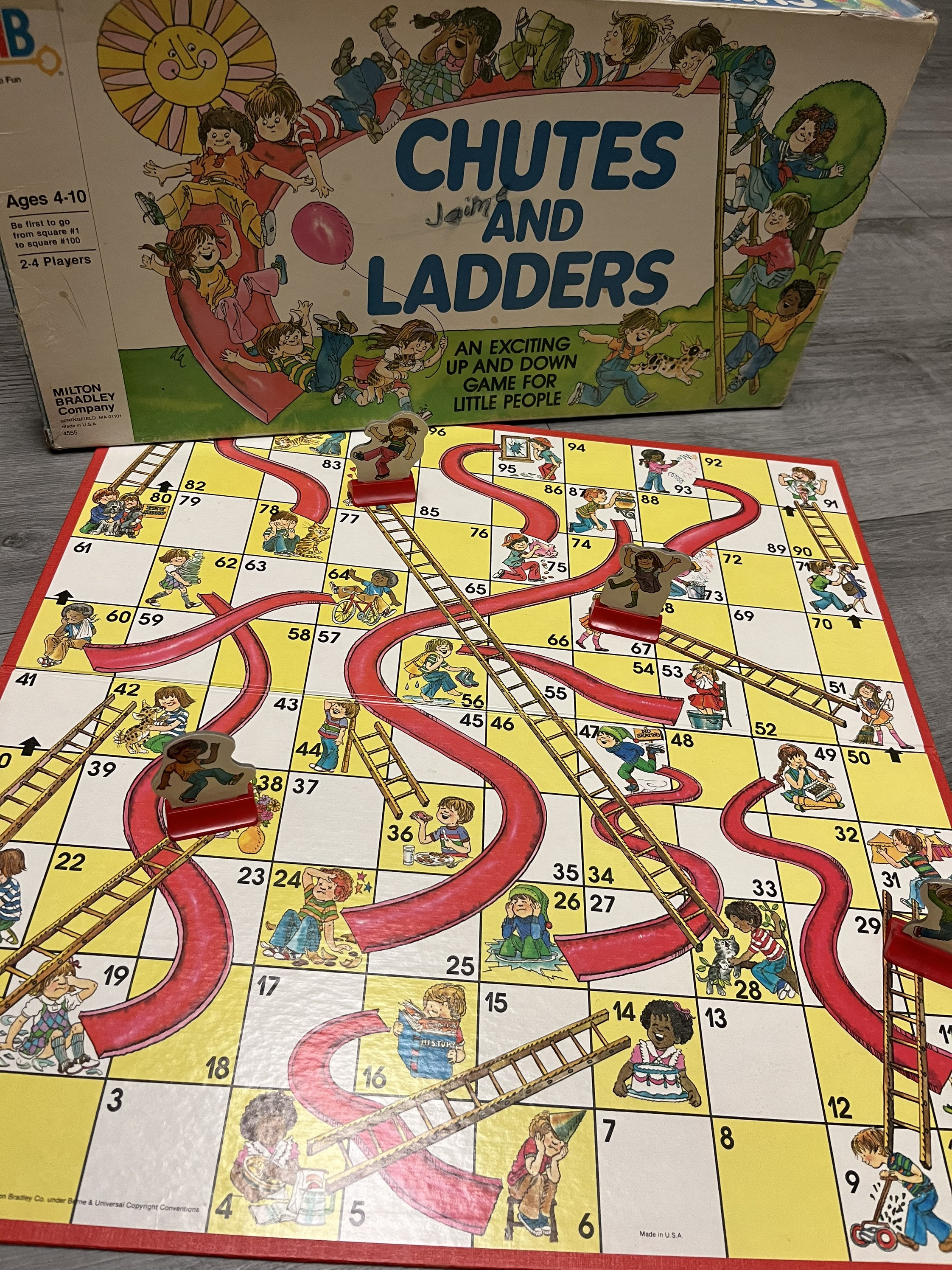 Vintage/ 1979/ Chutes and Ladders/ up and Down Game/ Kids Game