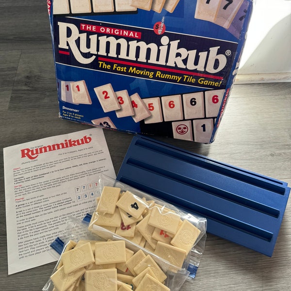 Vintage/ 1998/ The Original/ Rummikub/ Rummy Cube/ Rummy Tile Game/ Pressman/ Fair- Good Condition