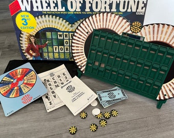 Vintage/ 1986/ Wheel of Fortune/ TV series/ Puzzle Game/ Good - Great Condition