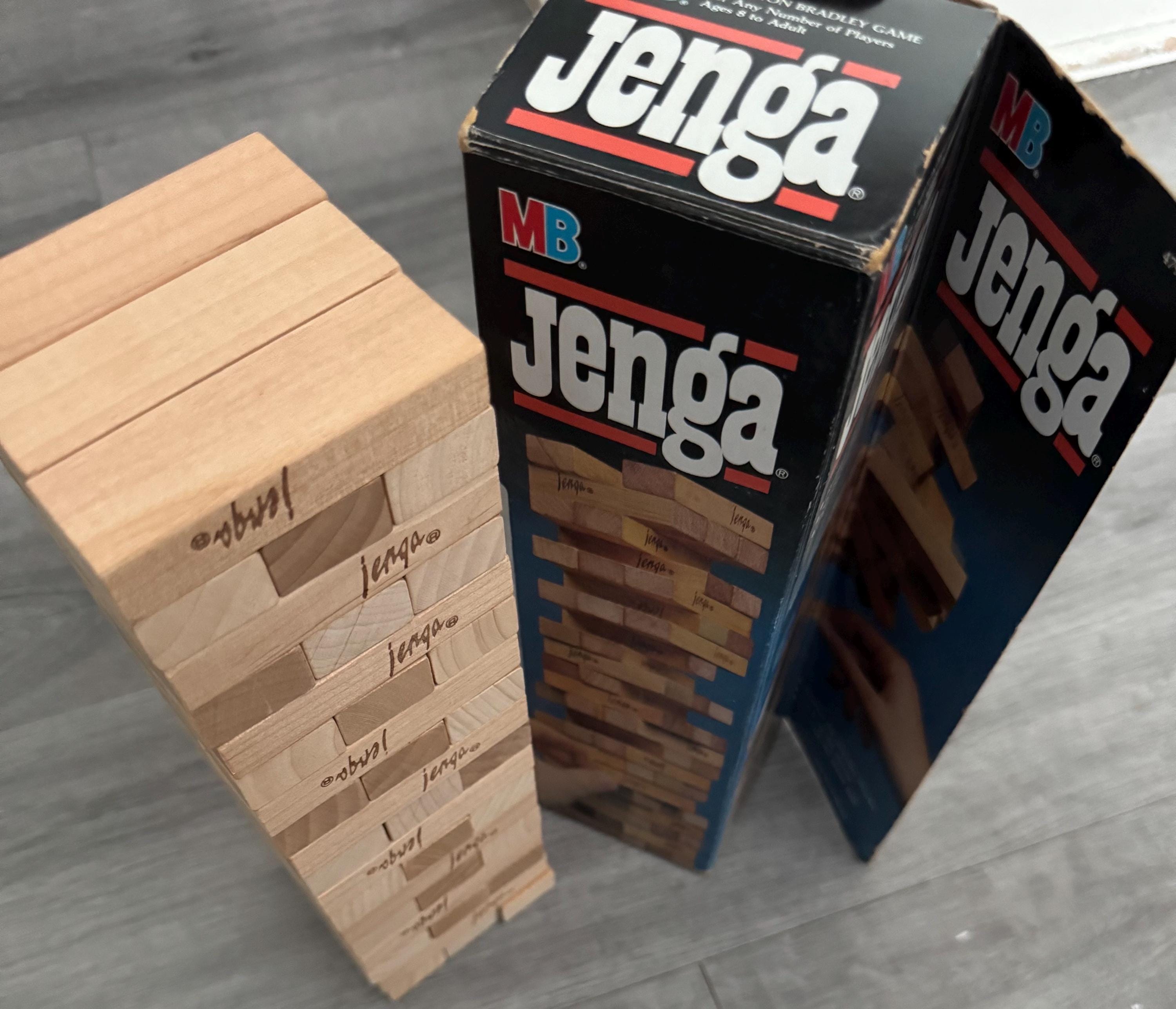 Vintage/ 1986/ Jenga/ Wooden Block/ Stacking Game/ Complete/ Good Vintage/ 1986/ Jenga/ Wooden Block/ Stacking Game/ Complete/ Good