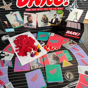 Vintage/ 1988/ DARE!/ Bordspel/ Parker Brothers/ Goede gebruikte staat